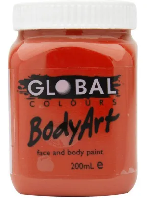 Global BodyArt Red Oxide 200ml Liquid Makeup