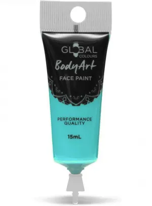Global Bodyart Turquoise 15ml Tube Liquid Makeup