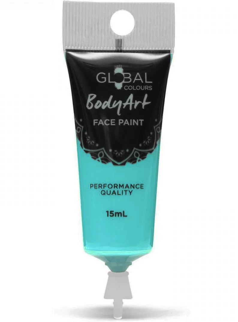 Global Bodyart Turquoise 15ml Tube Liquid Makeup