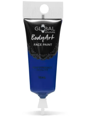 Global Bodyart Ultra Blue 15ml Tube Liquid Makeup