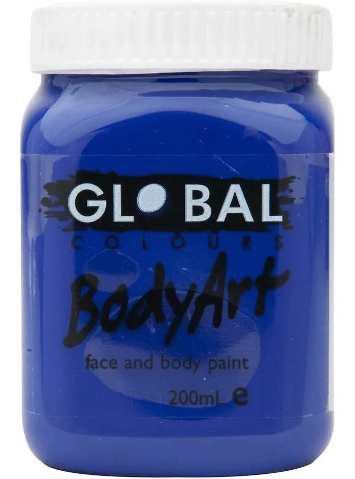 Global BodyArt Ultra Blue 200ml Liquid Makeup