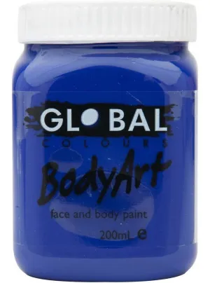 Global BodyArt Ultra Blue 200ml Liquid Makeup