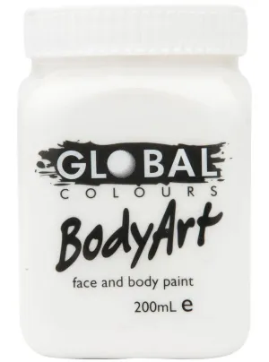 Global BodyArt White 200ml Liquid Costume Makeup