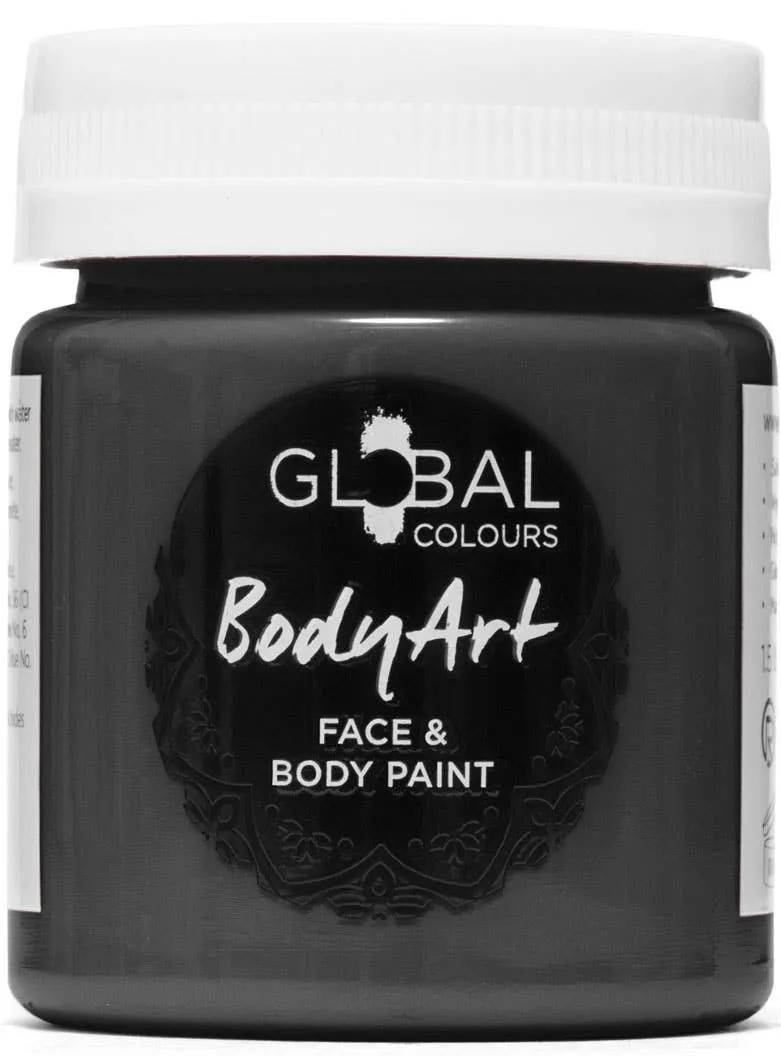Global Colours 45ml Black Cream Face and Body Paint