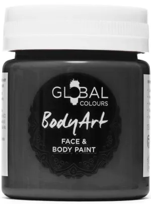 Global Colours 45ml Black Cream Face and Body Paint