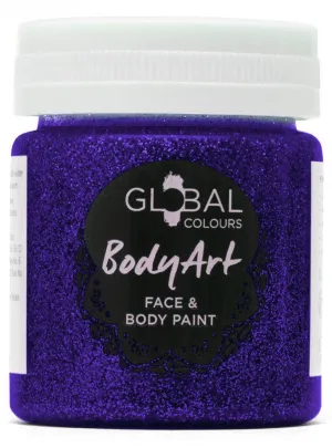 Global Colours 45ml Blue Glitter Face and Body Paint