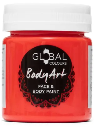 Global Colours 45ml Brilliant Red Cream Face and Body Paint