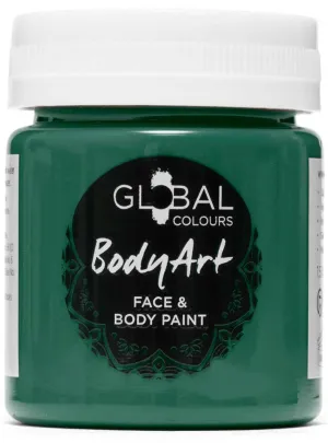 Global Colours 45ml Dark Green Cream Face and Body Paint