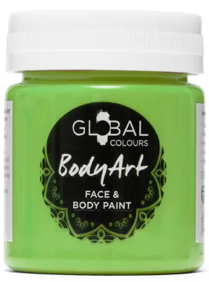 Global Colours 45ml Lime Green Cream Face and Body Paint