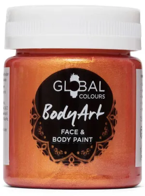 Global Colours 45ml Metallic Copper Cream Face and Body Paint