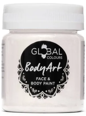 Global Colours 45ml Pearlescent White Cream Face and Body Paint