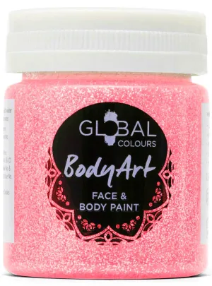 Global Colours 45ml Pink Glitter Face and Body Paint
