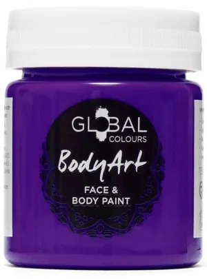 Global Colours 45ml Purple Cream Face and Body Paint