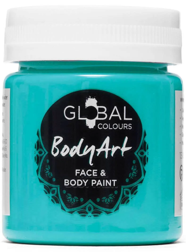 Global Colours 45ml Turquoise Cream Face and Body Paint