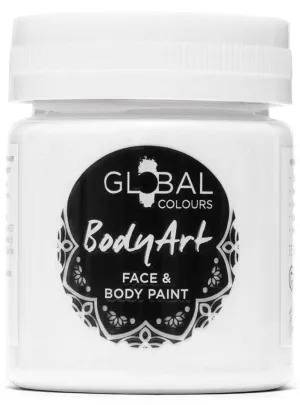 Global Colours 45ml White Cream Face and Body Paint