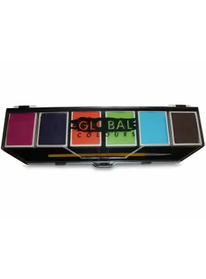 Global Colours 6 Pan Caribbean Face Paint Palette