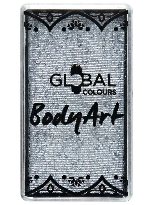 Global Metallic Silver 20g Water Activated Cake Makeup