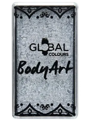 Global Metallic Silver 20g Water Activated Cake Makeup