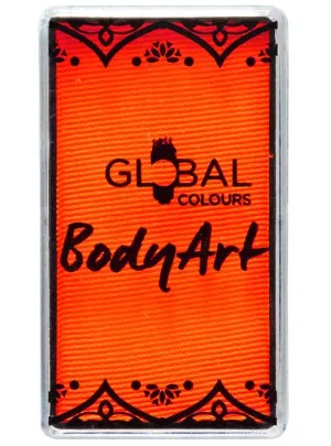 Global UV Neon Orange 20g Water Activated Cake Makeup