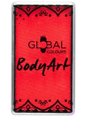 Global UV Neon Red 20g Water Activated Cake Makeup
