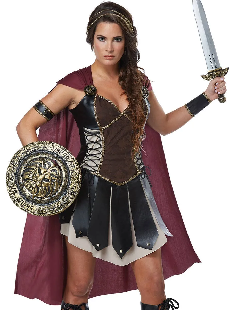 Glorious Gladiator Princess Womens Fancy Dress Costume