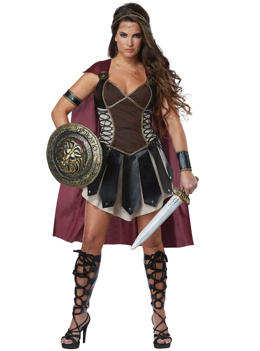 Glorious Gladiator Princess Womens Fancy Dress Costume