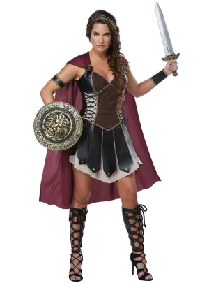 Glorious Gladiator Princess Womens Fancy Dress Costume