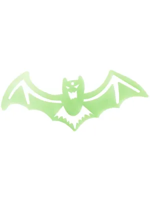 Glow in the Dark Bat 28cm Halloween Decoration