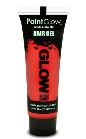 Glow in the Dark Hair Gel - Red