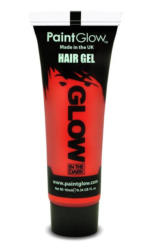 Glow in the Dark Hair Gel - Red