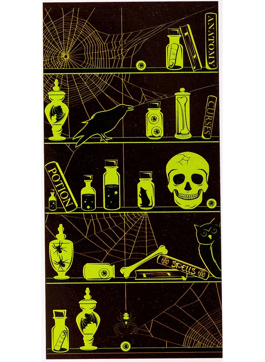 Glow in the Dark Horror Theme Halloween Door Cover