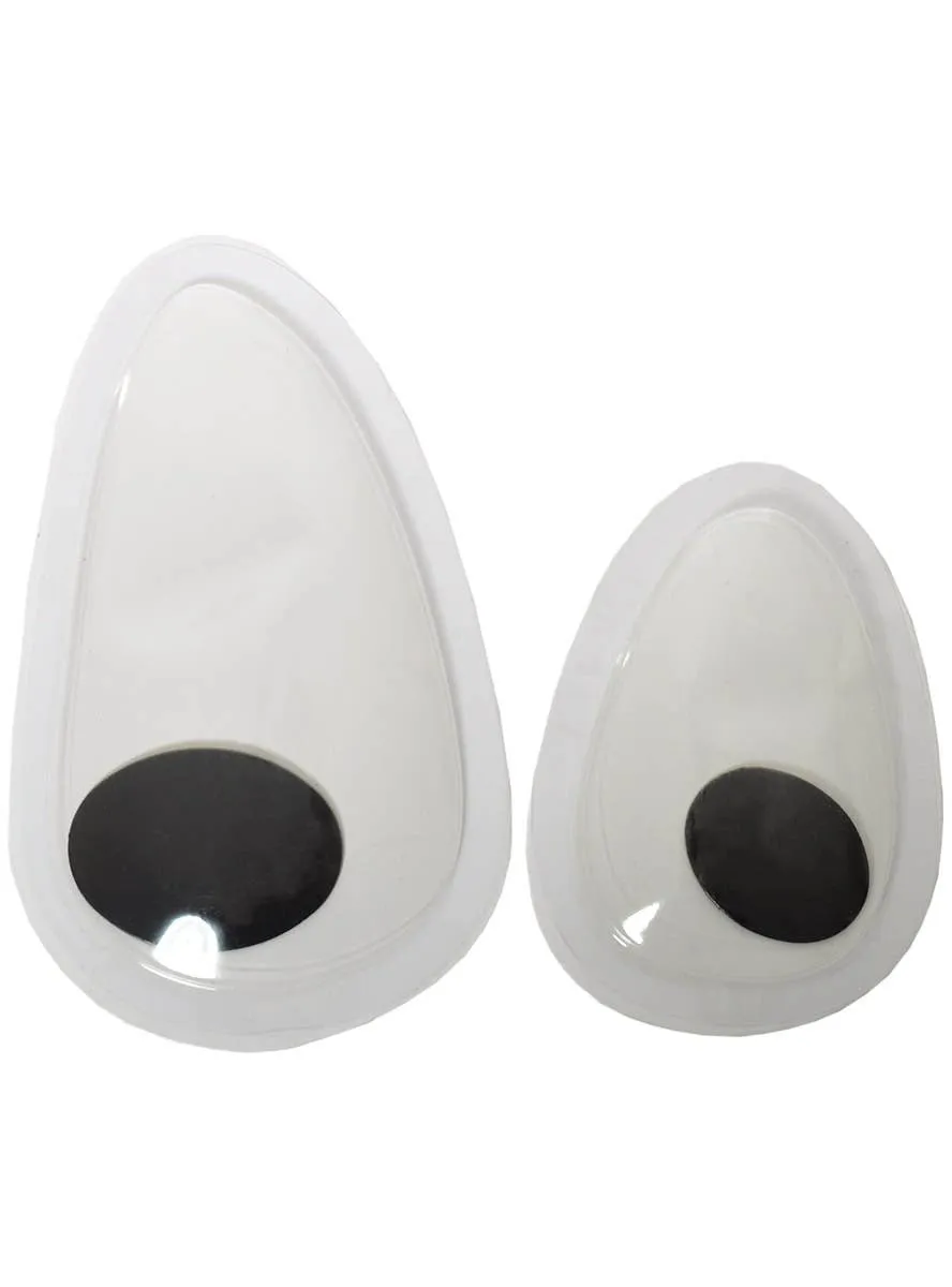 Glow in the Dark Lopsided Googly Eyes Halloween Decoration