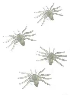 Glow in the Dark Mini Suction Spiders Halloween Decoration