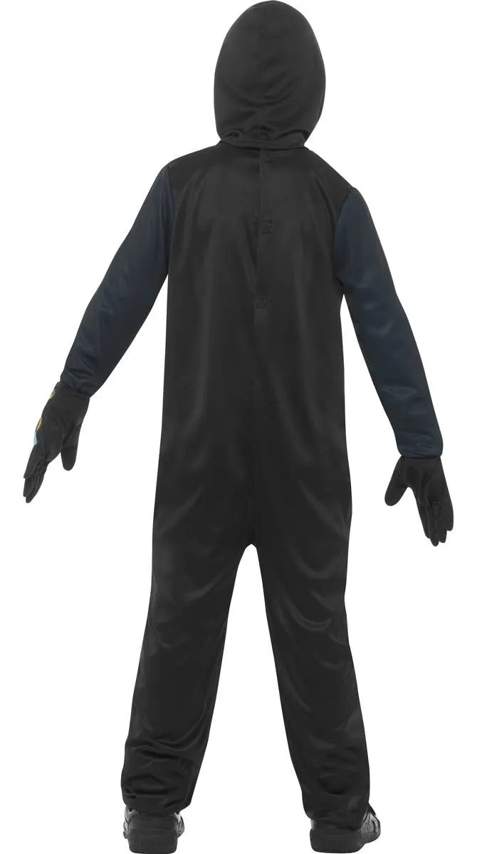 Glow In The Dark Rainbow Skeleton Boys Halloween Costume