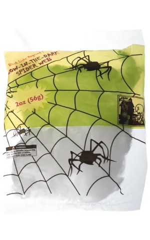 Glow in the Dark Spider Web Decoration