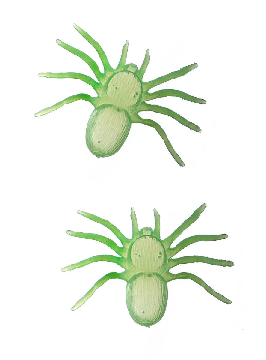 Glow in the Dark Spiders Halloween Decoration - 2 Pack
