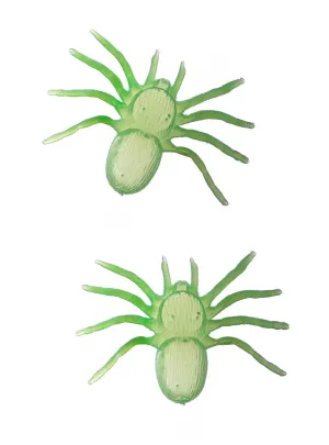 Glow in the Dark Spiders Halloween Decoration - 2 Pack