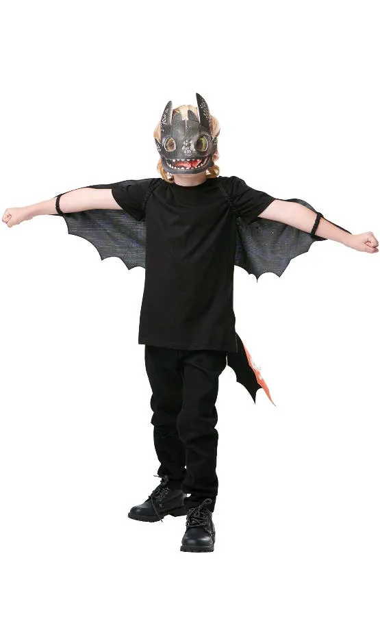 Glow in the Dark Toothless How To Train Your Dragon 3 Boys Costume