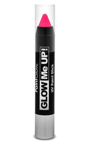 Glow Me Up UV Reactive Paint Stick - Neon Pink