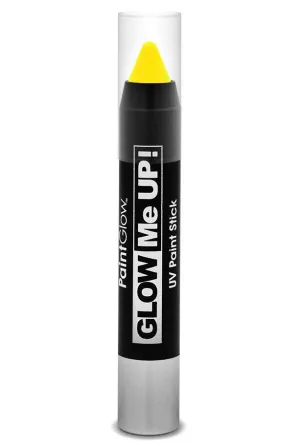 Glow Me Up UV Reactive Paint Stick - Neon Yellow