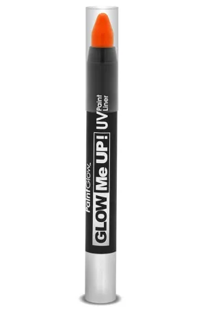 Glow Me Up UV Reactive Small Paint Liner Stick - Neon Orange