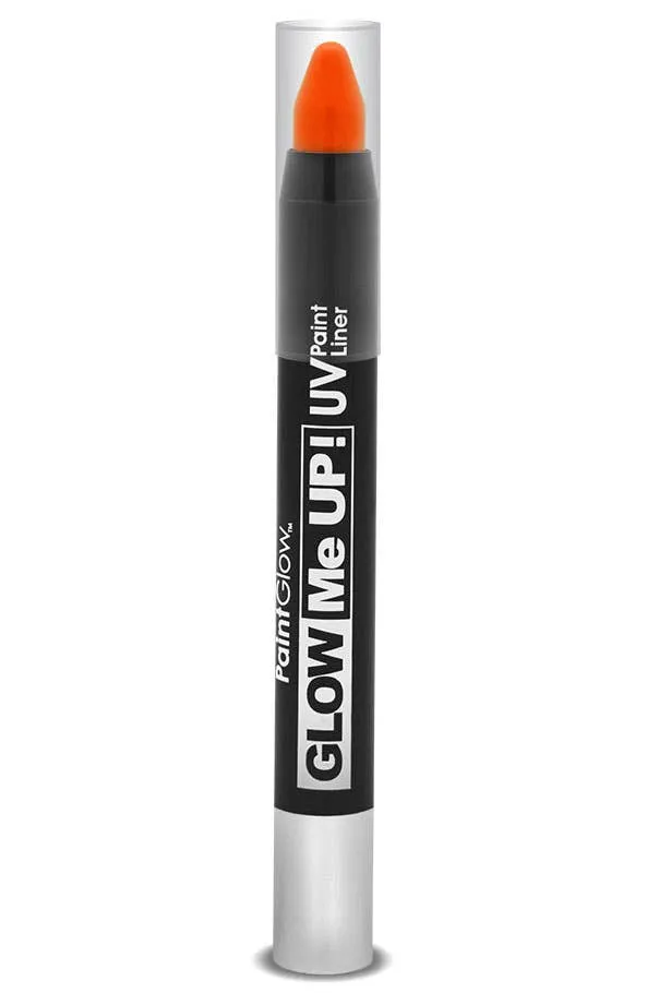 Glow Me Up UV Reactive Small Paint Liner Stick - Neon Orange