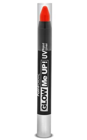 Glow Me Up UV Reactive Small Paint Liner Stick - Neon Red