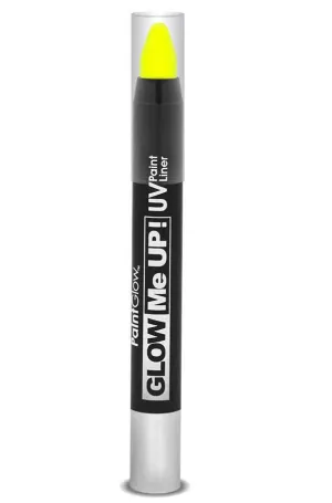 Glow Me Up UV Reactive Small Paint Liner Stick - Neon Yellow