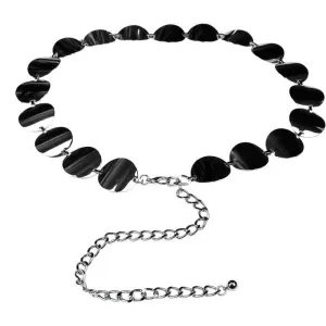 Go Go Dancer Silver Retro Belt with Discs