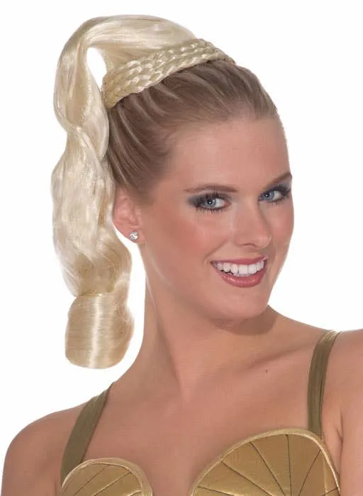 Goddess Womens Long Blonde Ponytail Costume Hairpiece