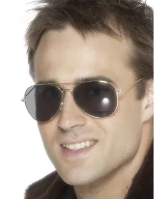 Gold Aviator Sunglasses Costume Accessory