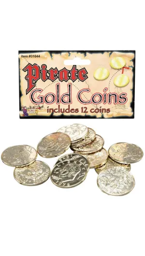 Gold Coins Pirate Costume Accessory