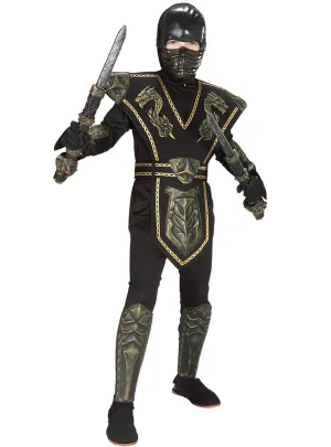Gold Dragon Boys Ninja Book Week Costume
