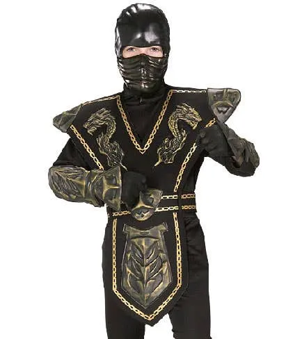 Gold Dragon Boys Ninja Book Week Costume